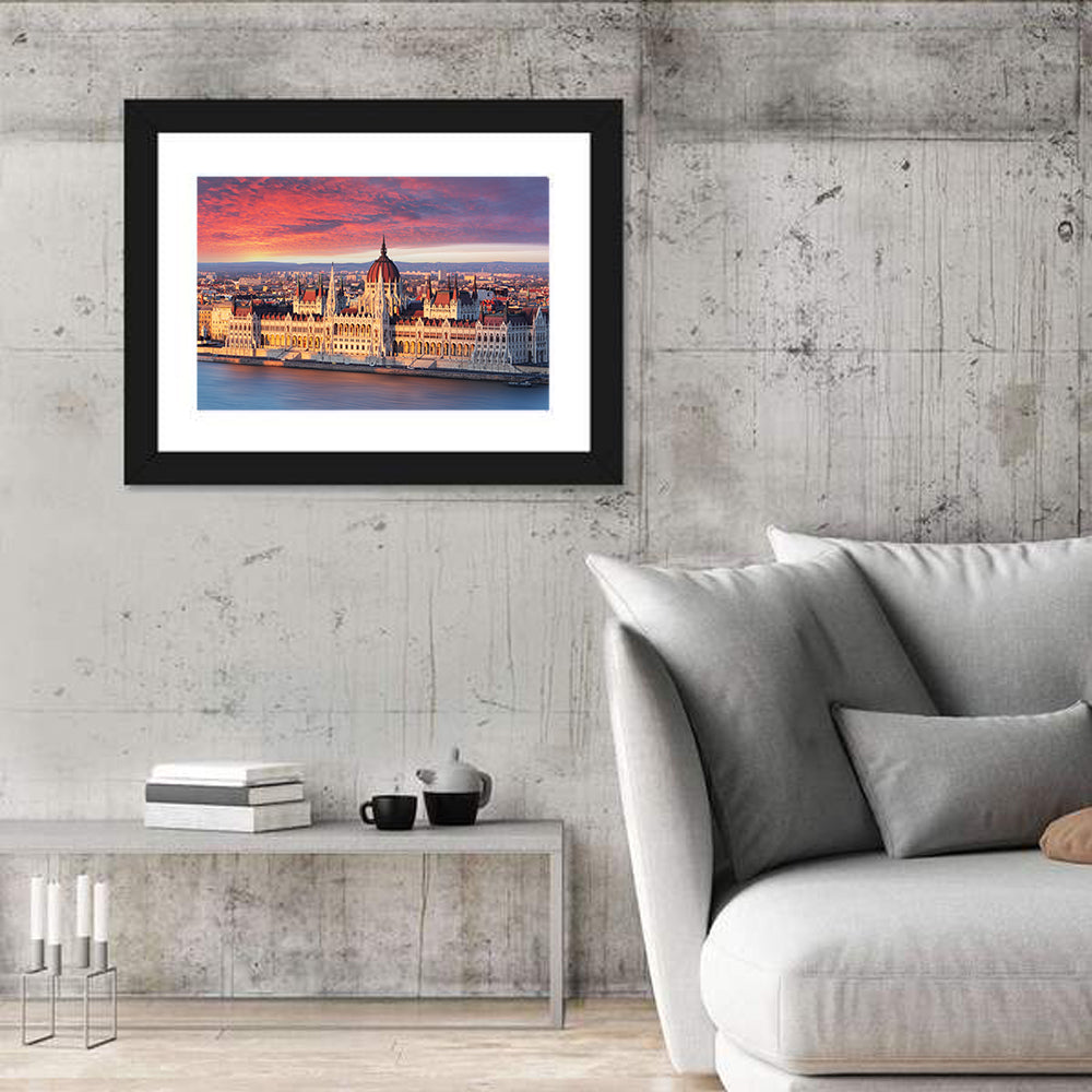 Hungarian Parliament at Dawn Wall Art