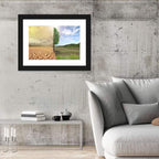 Split Landscape with Half-alive Tree Wall Art