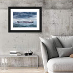 Rescue Helicopter Over Cargo Ship Wall Art