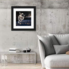 Astronaut Above Earth Horizon Wall Art