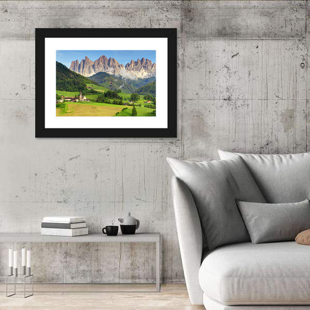 St. Magdalena Church Val Di Funes Wall Art
