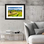 Summer Mountain Village Wall Art