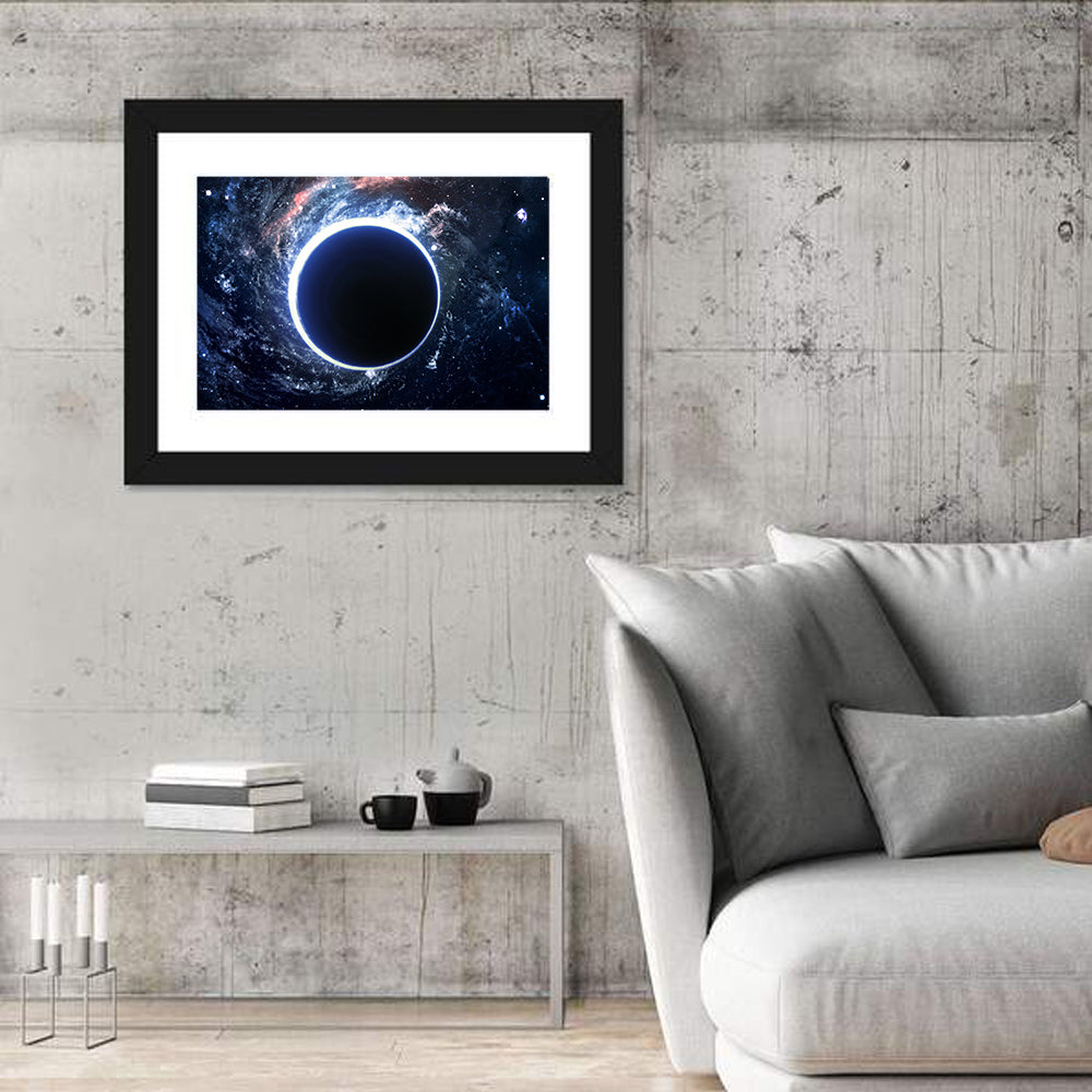 Black Hole Nebula In Deep Space Wall Art