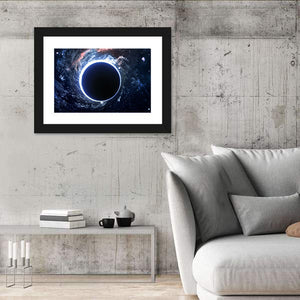 Black Hole Nebula In Deep Space Wall Art