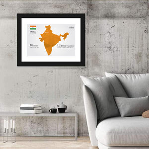 India Map Wall Art