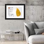 Sri Lanka Geometric Map Infographic Wall Art