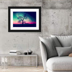Cosmic Tree Landscape Wall Art