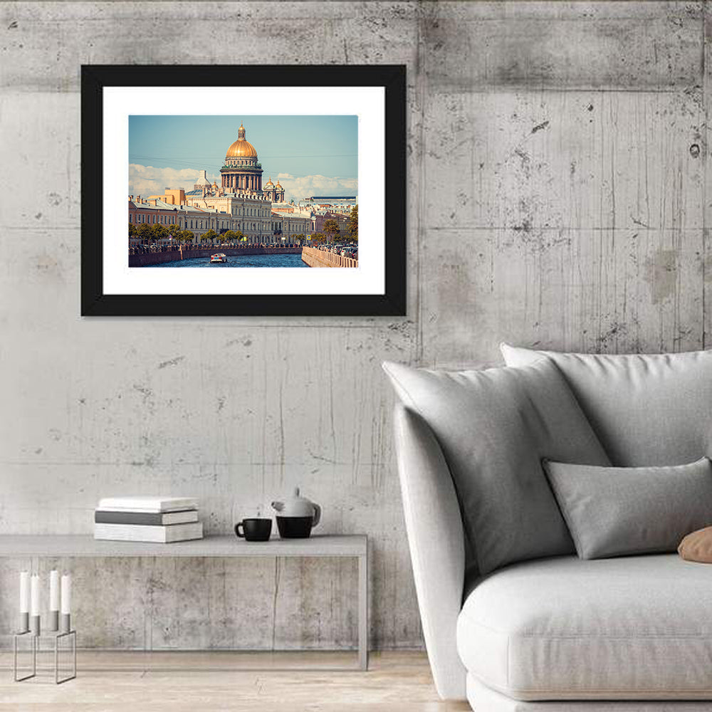 Saint Isaac's Cathedral Dome Wall Art in a room, landscape