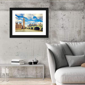 Big Ben & Westminster Bridge In London Wall Art