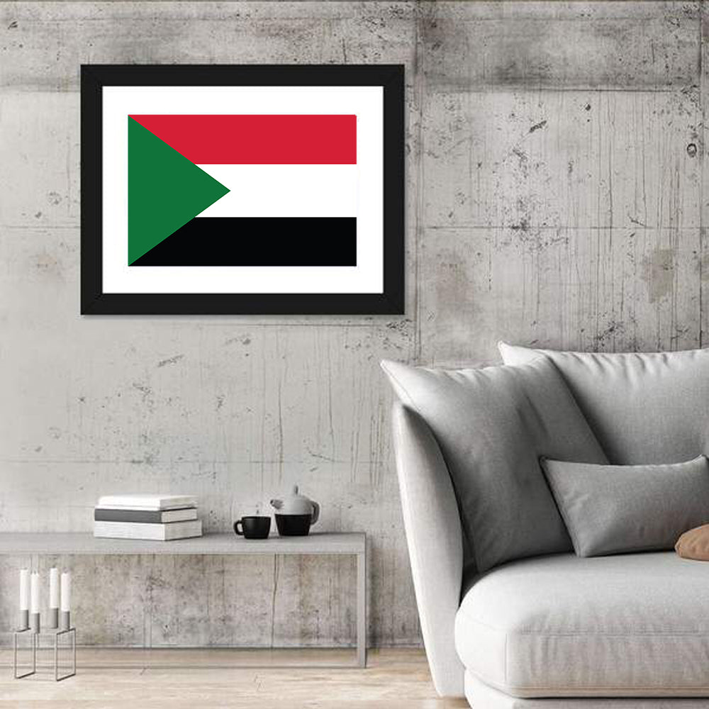 Sudan National Flag Wall Art