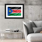South Sudan Flag Wall Art