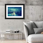 Shanghai Skyline at Sunset Wall Art