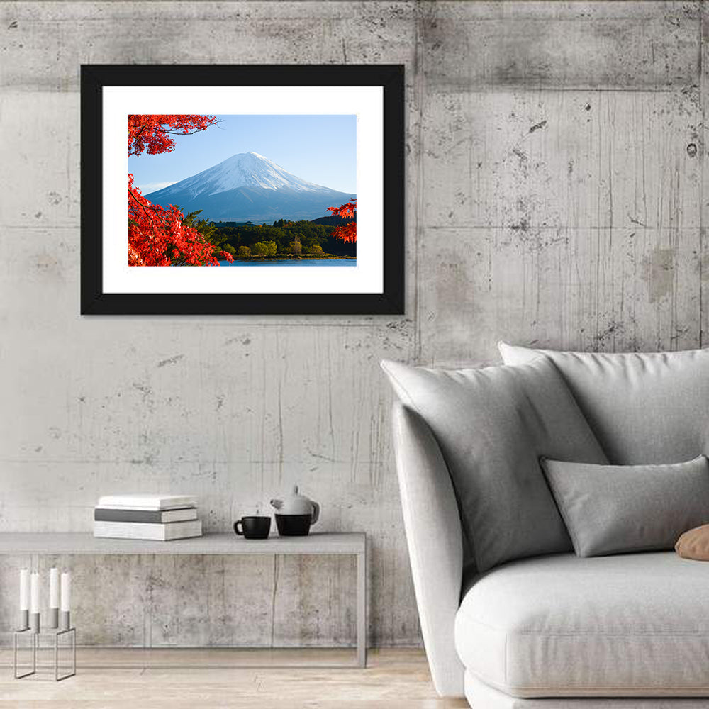 Mount Fuji Framed by Autumn Maples Wall Art