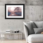 Couple Under Moon Wall Art