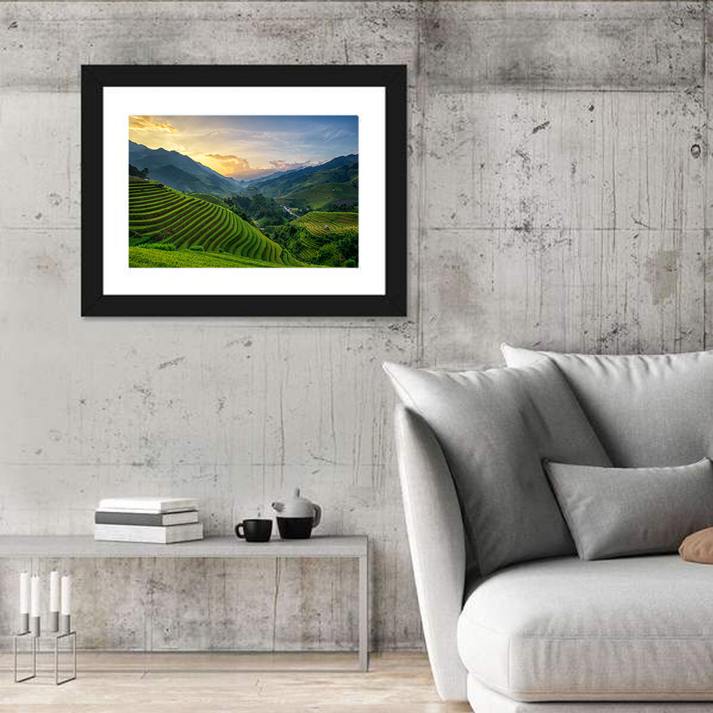 Vietnam Terraced Rice Fields Wall Art