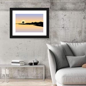 Lake At Sunset Wall Art