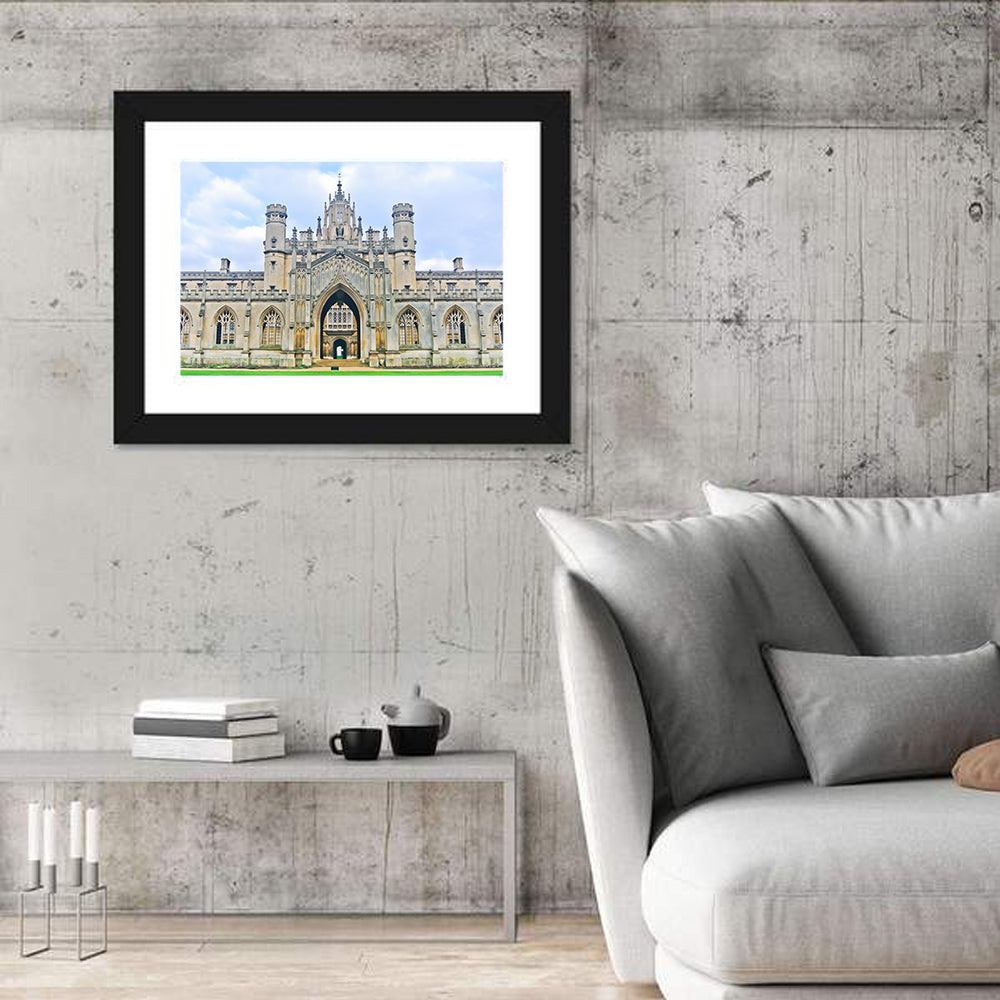 St John's College Great Gate Cambridge Wall Art in a room, landscape