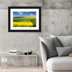 Sunlit Rapeseed Hills Wall Art