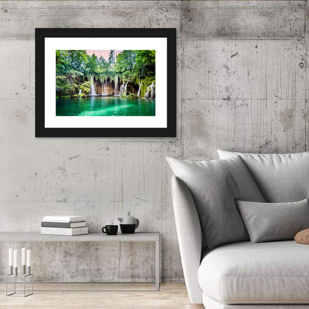 Plitvice Lakes Waterfalls Wall Art