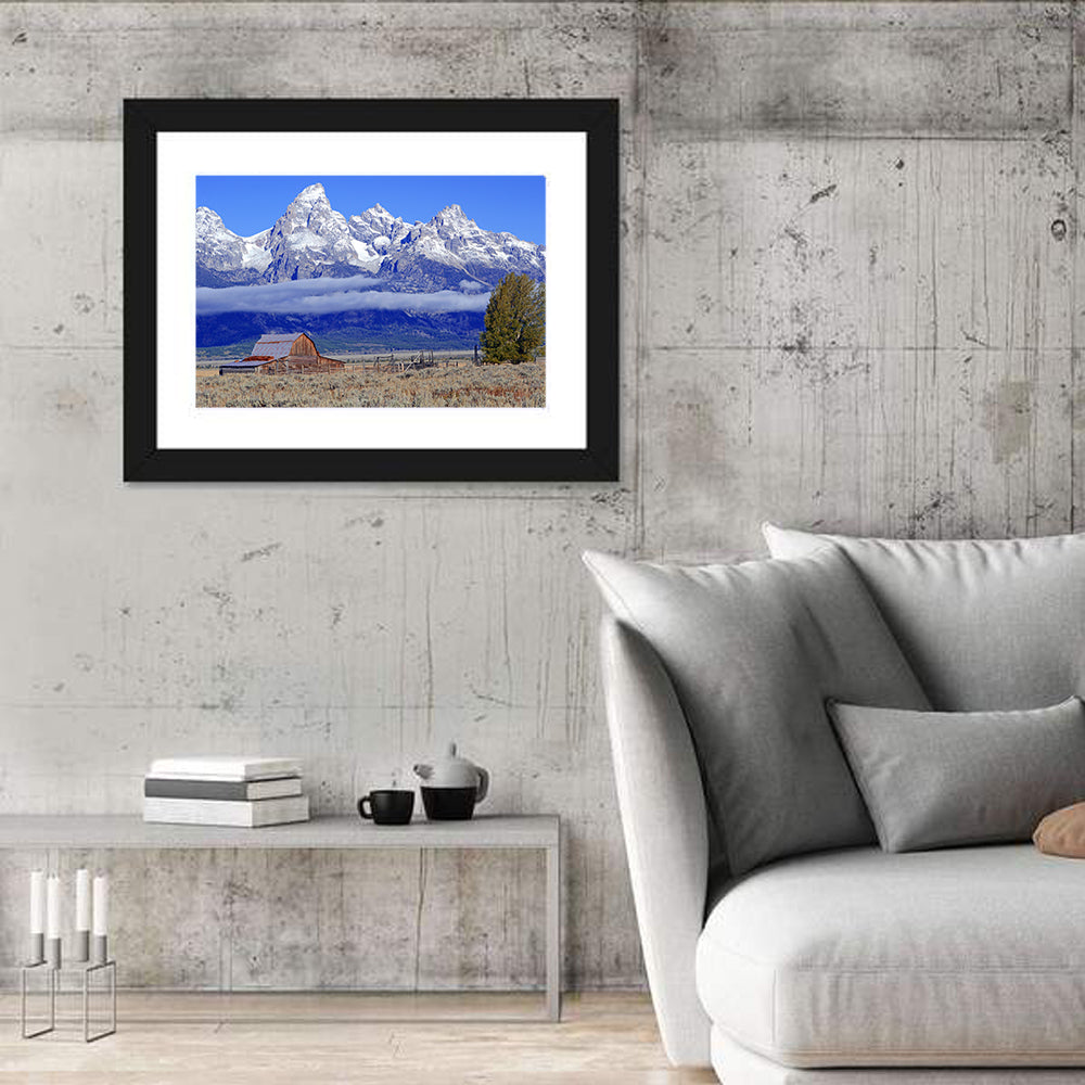 T.a. Moulton Barn, Grand Teton Wall Art in a room, landscape