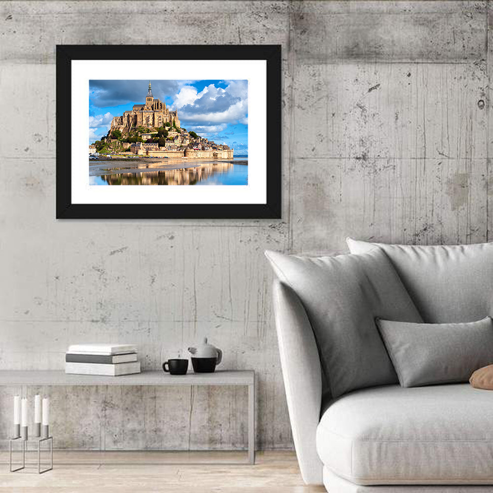 Mont Saint-michel Reflection Wall Art