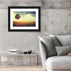 Vintage Field with Lone Tree Wall Art