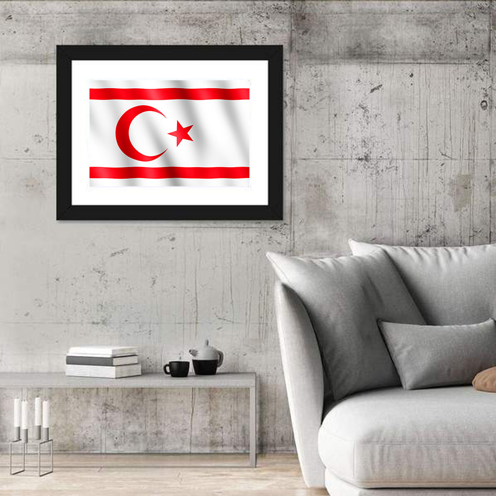 Northern Cyprus Flag Wall Art