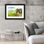 Dandelion Field Landscape Wall Art