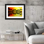 Tropical Palm Beach Sunset Wall Art