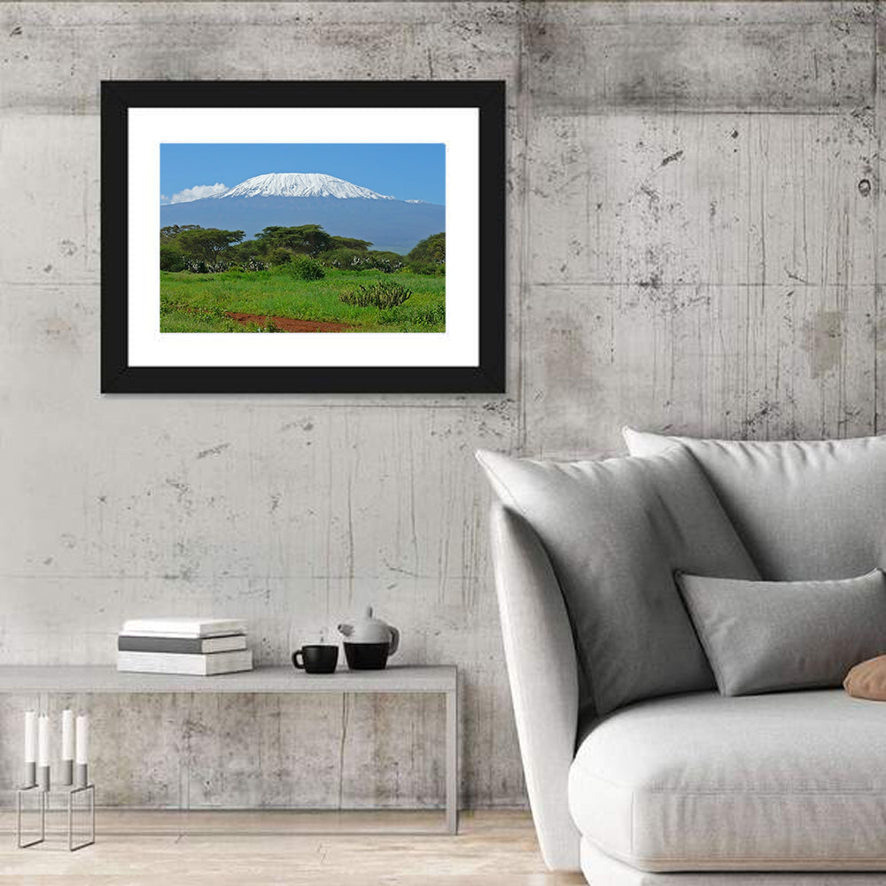 Mount Kilimanjaro Snow Capped Peak Wall Art