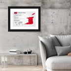 Trinidad and Tobago Map Wall Art