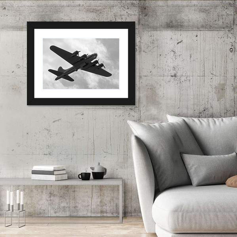 B-17 Heavy Bomber in Flight Wall Art