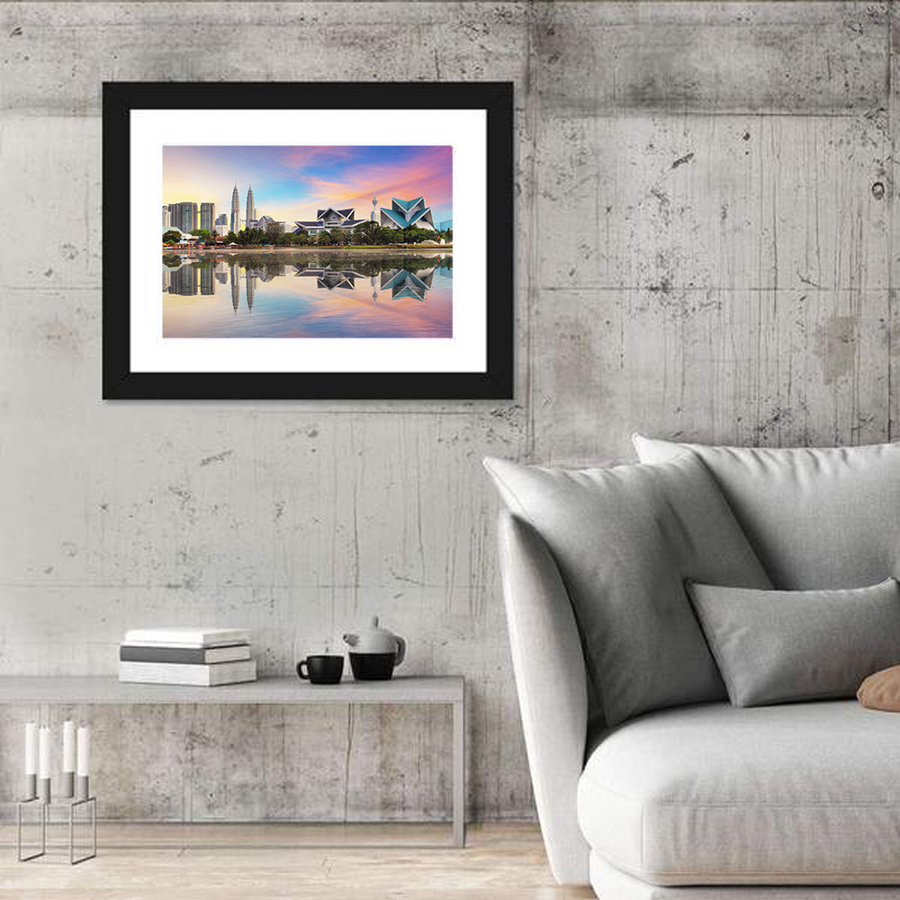 Kuala Lumpur Skyline at Titiwangsa Park Wall Art
