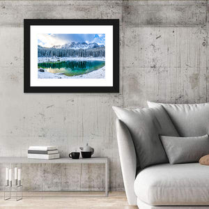 Winter Mountain Lake Wall Art