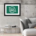 Dream Big Typography Wall Art