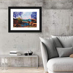 Rustic Fishing Village Pier Wall Art