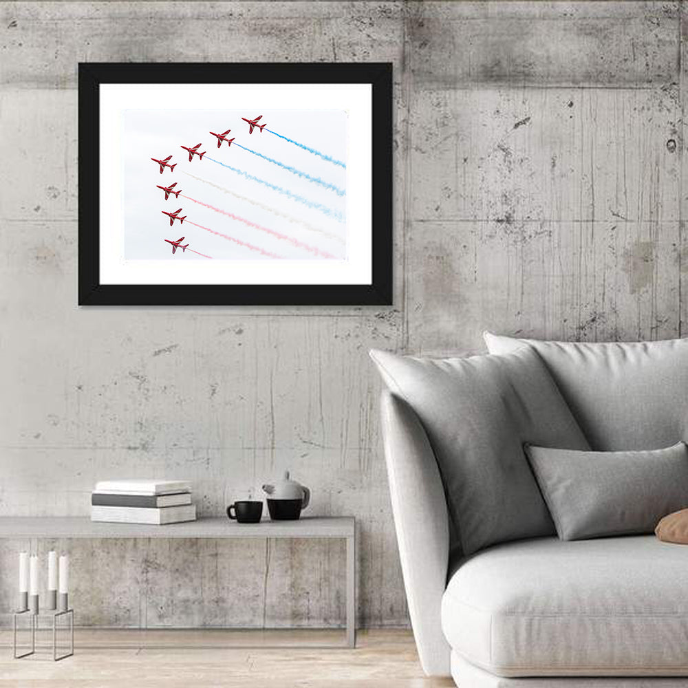 Dutch Aerobatic Formation Wall Art in a room, landscape