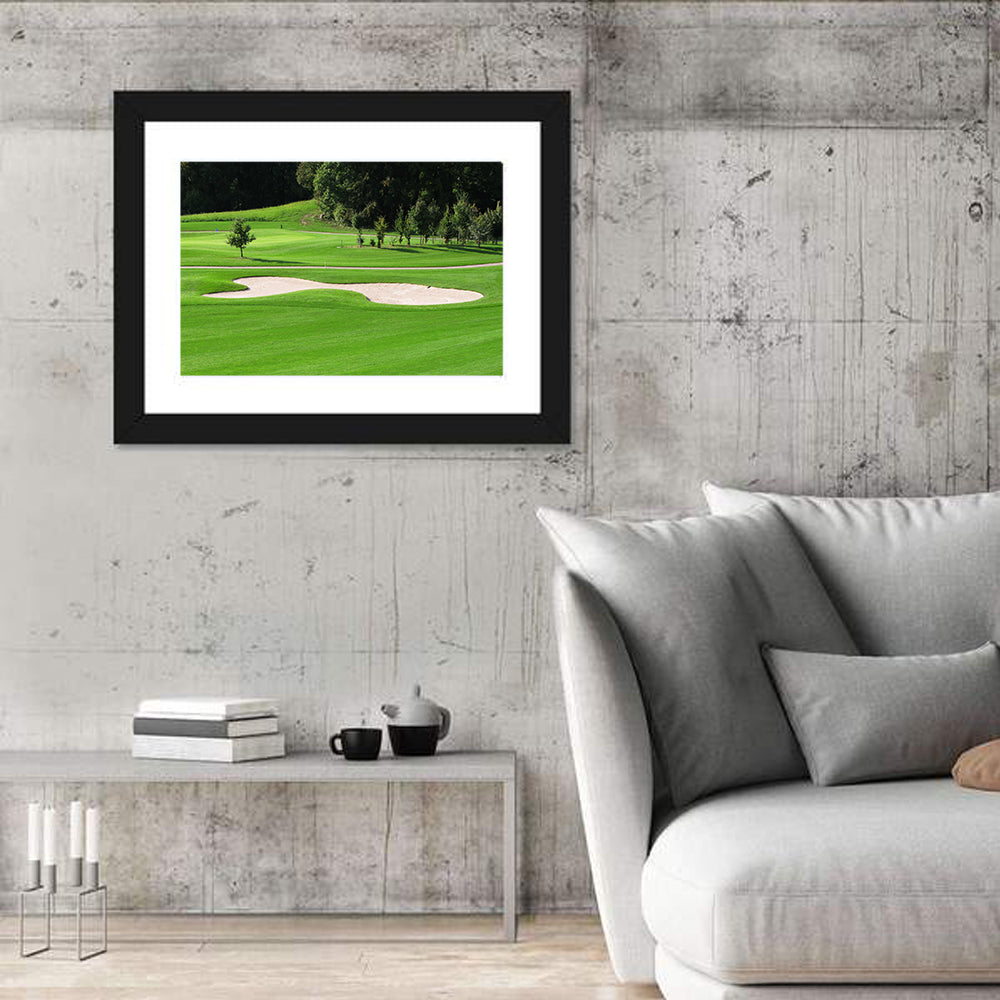 Golf Fairway with Sand Bunker Wall Art