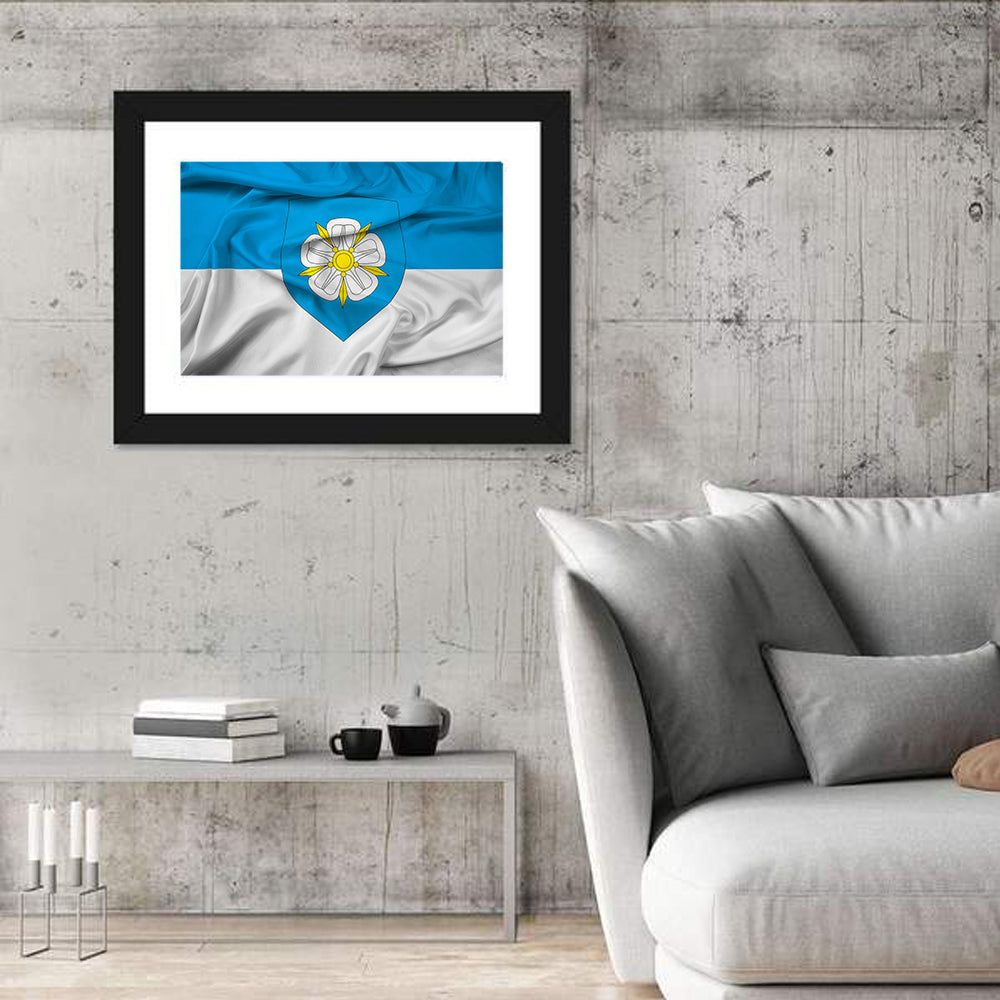 Viljandi Flag Wall Art in a room, landscape