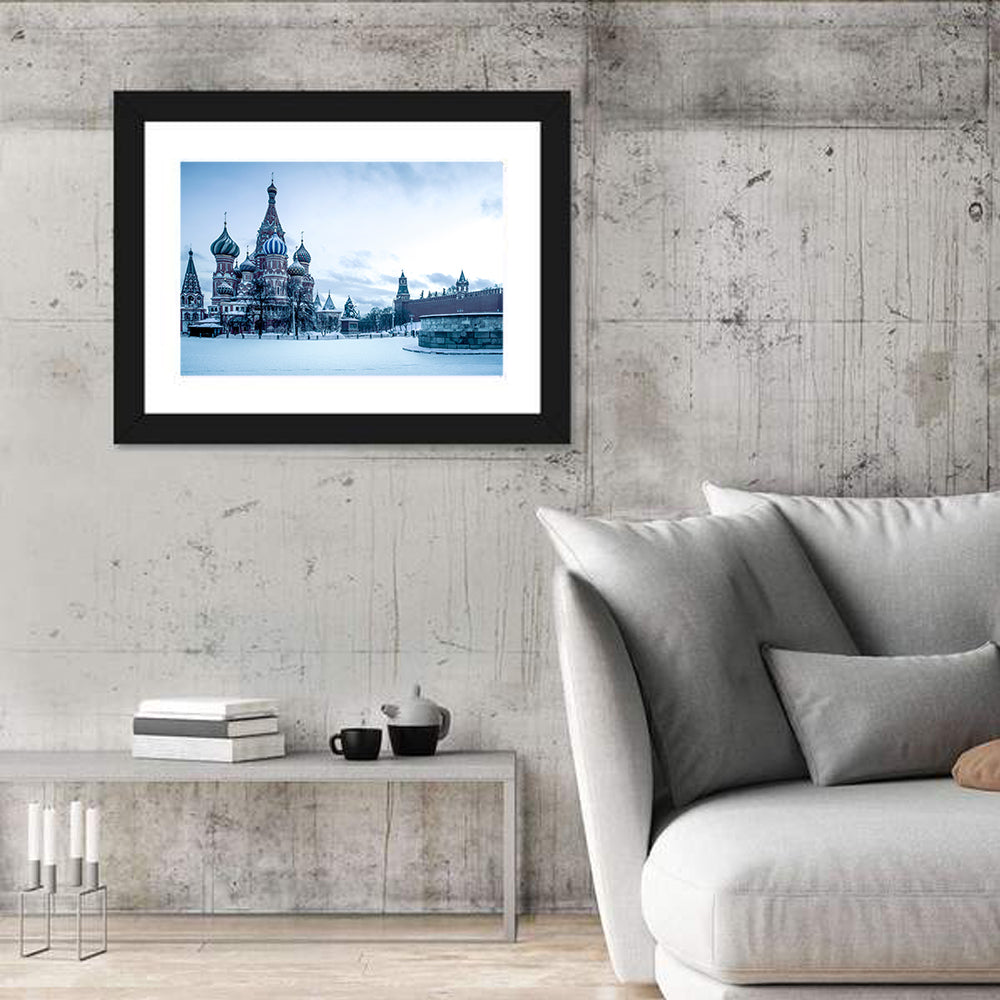 Saint Basil's Cathedral, Moscow Wall Art in a room, landscape