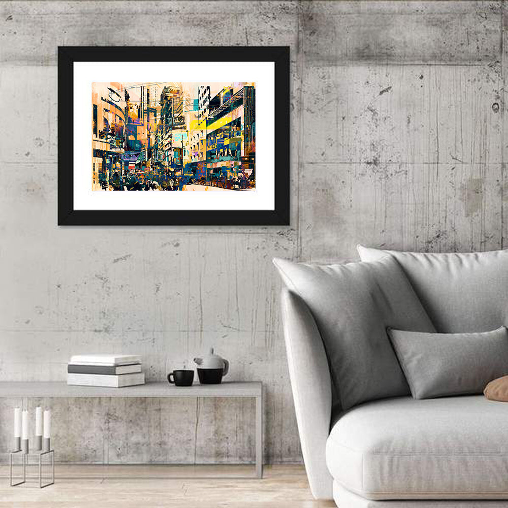 Urban Corridor Abstract Wall Art