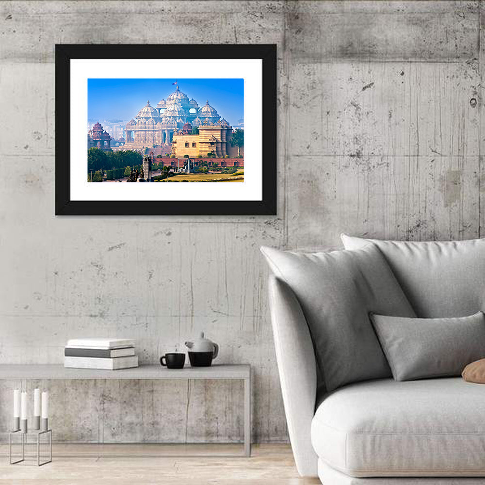 Akshardham Temple, New Delhi Wall Art in a room, landscape