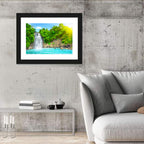 Dambri Waterfall Turquoise Pool Wall Art