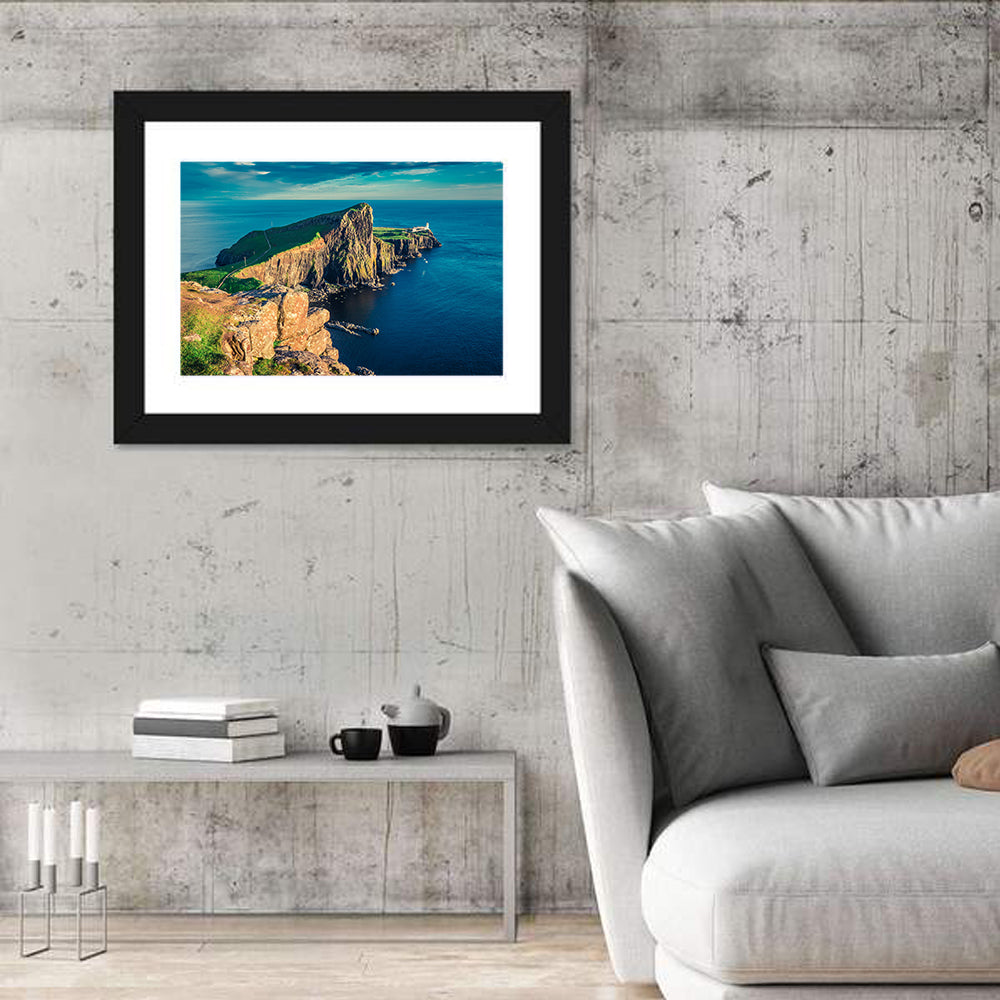 Neist Point Lighthouse Sunset Wall Art