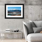 Lake Plastira Winter Landscape Wall Art
