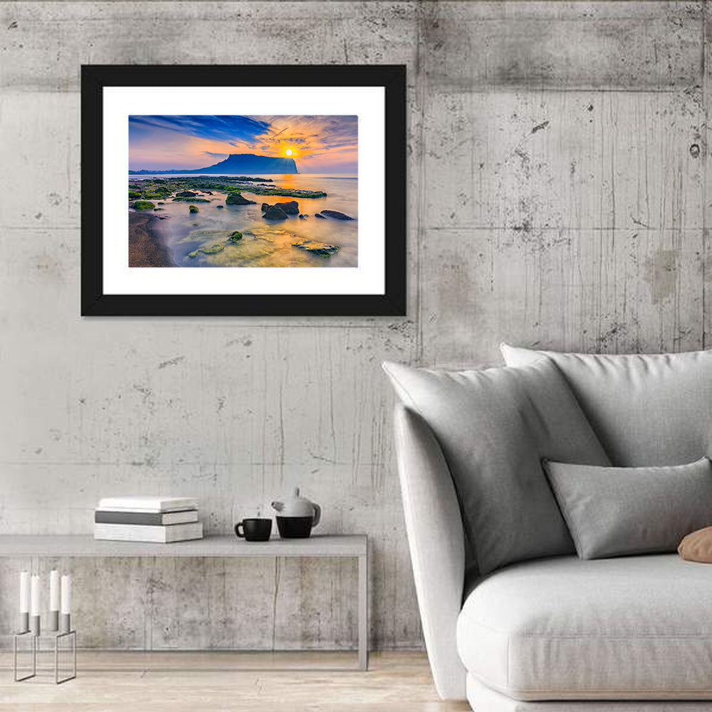 Sunrise Over Seongsan Ilchulbong Wall Art