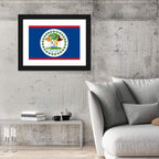 Belize National Flag Emblem Wall Art
