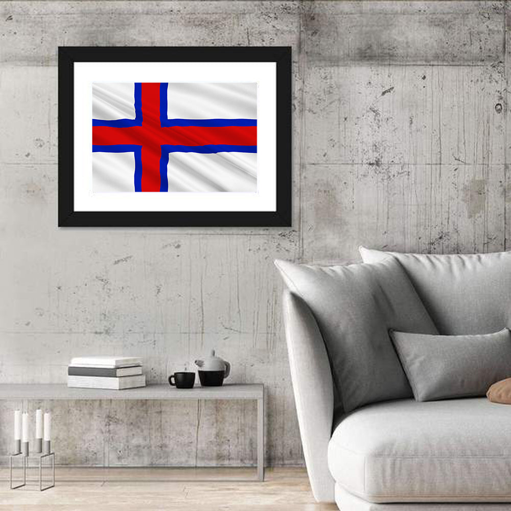 Faroe Islands Flag Wall Art