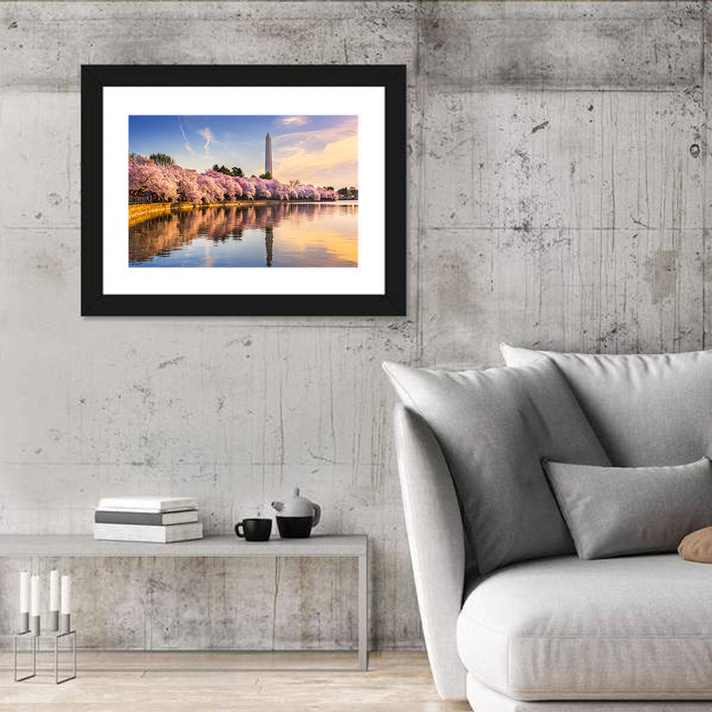 Washington Monument at Tidal Basin Wall Art in a room, landscape