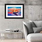 Fishing Boats at Sunset Wall Art